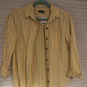 OU BDG yellow striped shirt